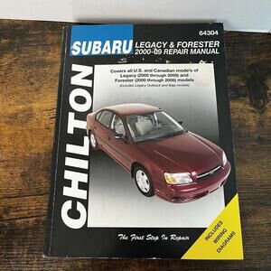 SUBARU Legacy & Forester 2000-09 Chilton Repair Manual w/Wiring Diagrams 64304